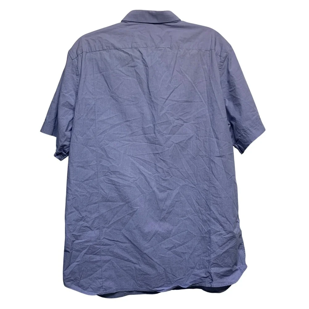 Banana Republic Button Down Shirt XL Tall Micro-Stripe Preppy Classic Casual